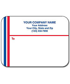 Custom Office Supplies: Glossy Mail Labels 1 Up Flat